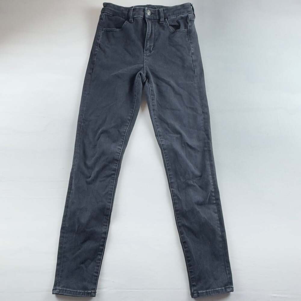 American Eagle 360 Ne(x)t Level Stretch Black Skinny Jeans Women's Size 4 Regula